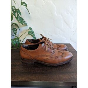 Cole Haan Men's Grand OS Brown Cambridge Wingtip Oxford Leather Shoes - Size 9.5